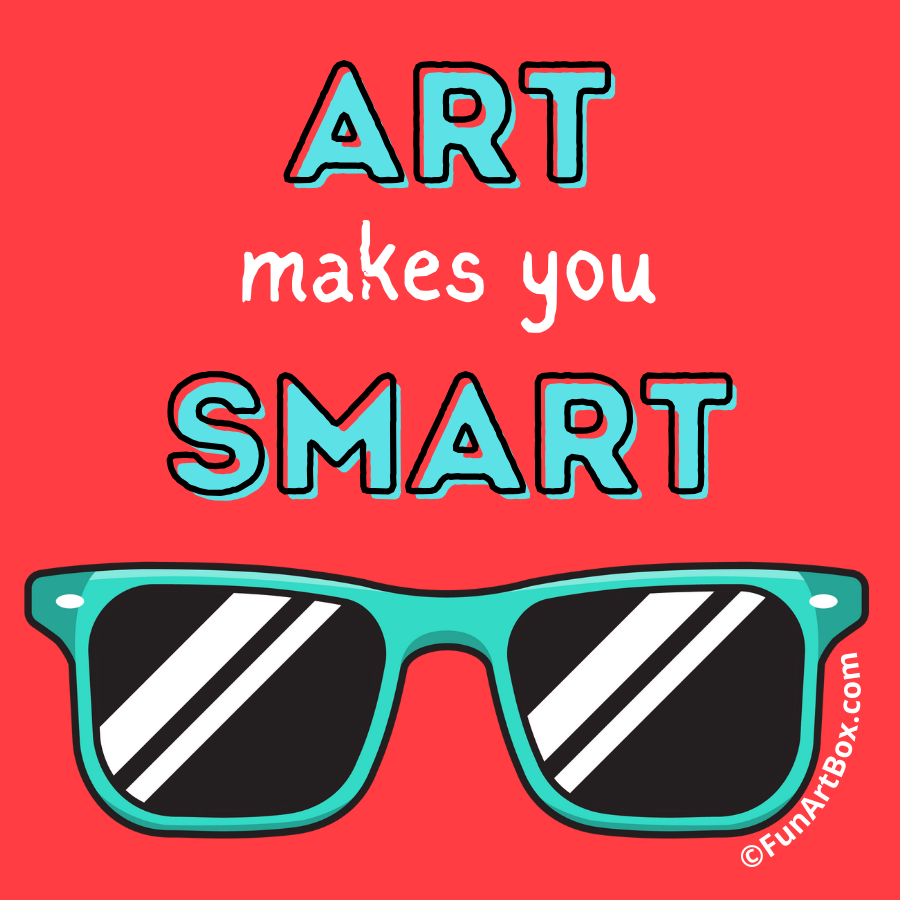 Art Makes You Smart Sticker