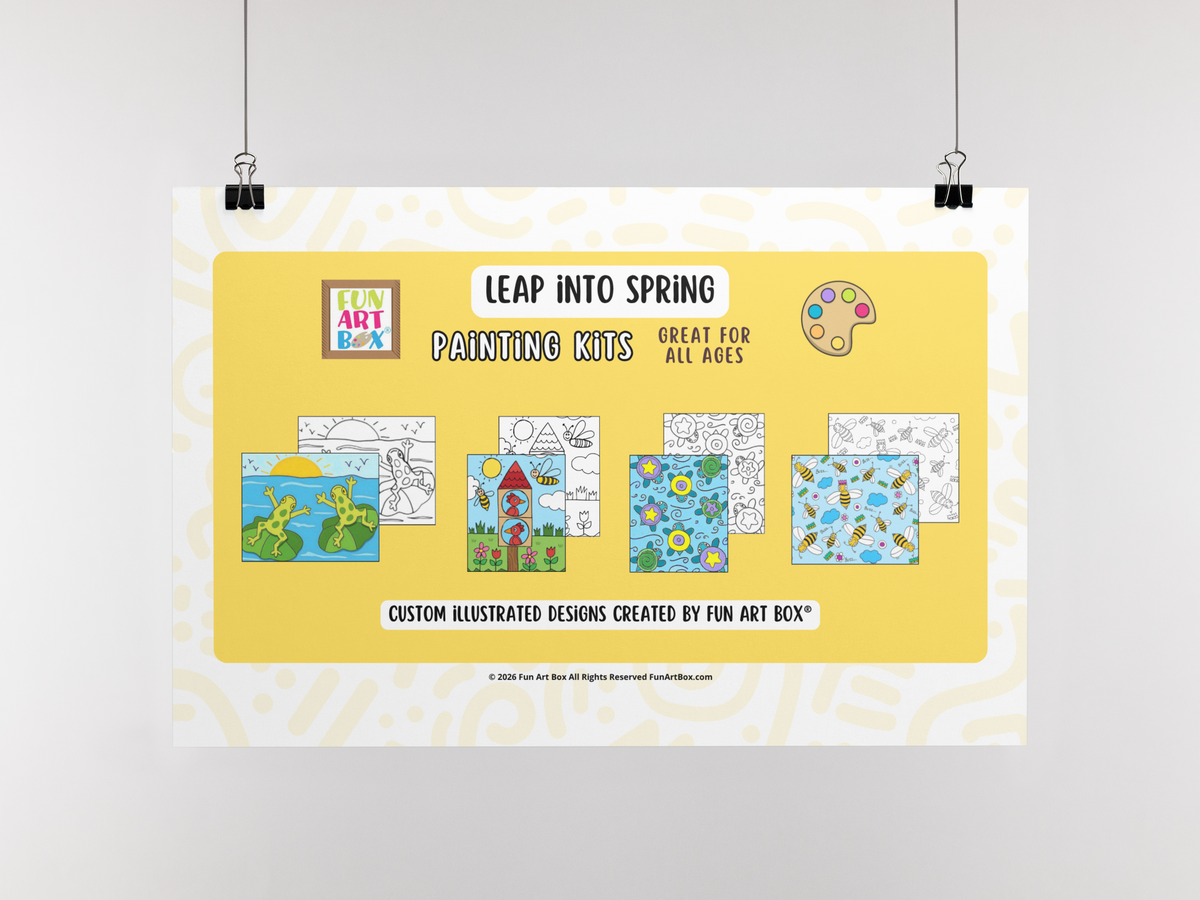 Leap Into Spring Pre-Printed Canvas