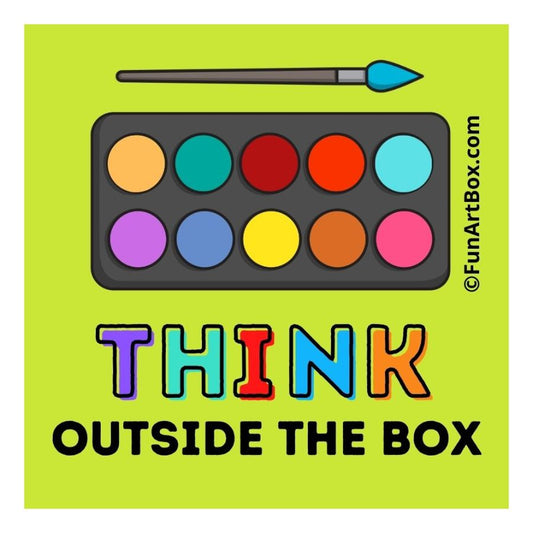 Think Outside The Box Sticker