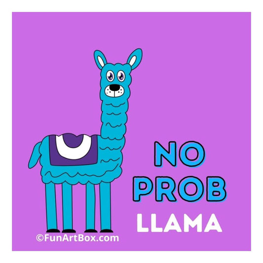 No Prob Llama Sticker