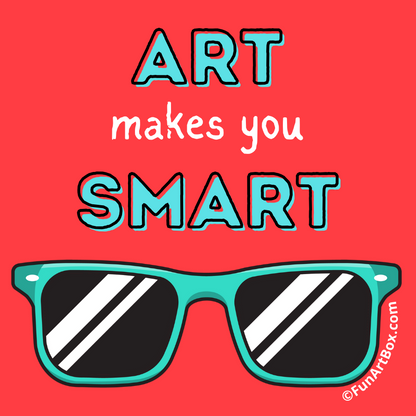 Art Makes You Smart Sticker