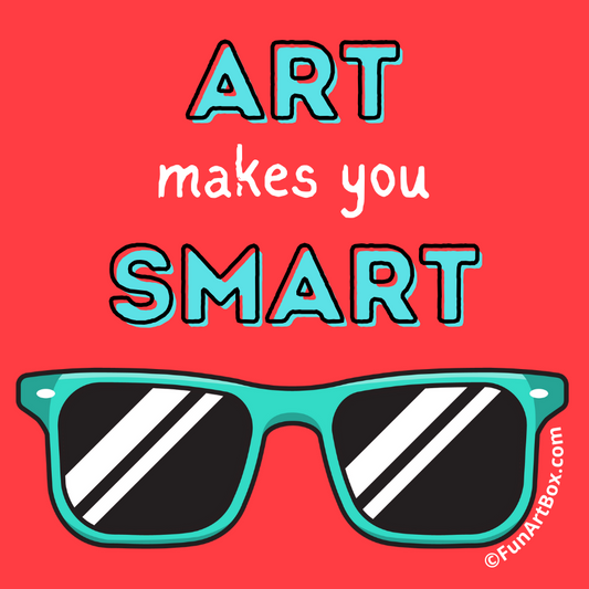 Art Makes You Smart Sticker