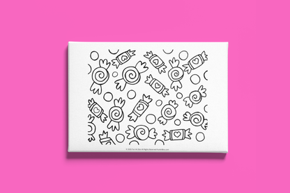 Valentine’s Day Pre-Printed Canvas
