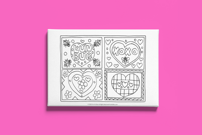 Valentine’s Day Pre-Printed Canvas