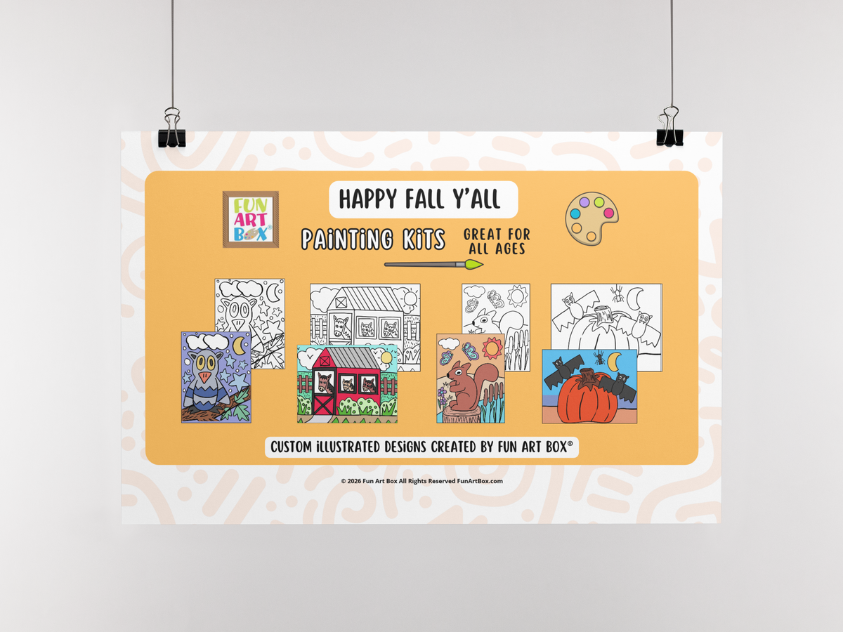Happy Fall Y'all Pre-Printed Canvas