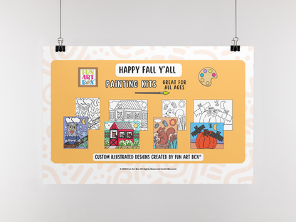 Happy Fall Y'all Pre-Printed Canvas