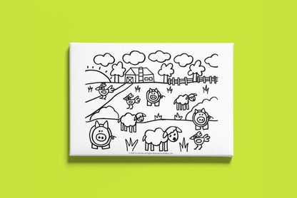 Leap Into Spring Pre-Printed Canvas