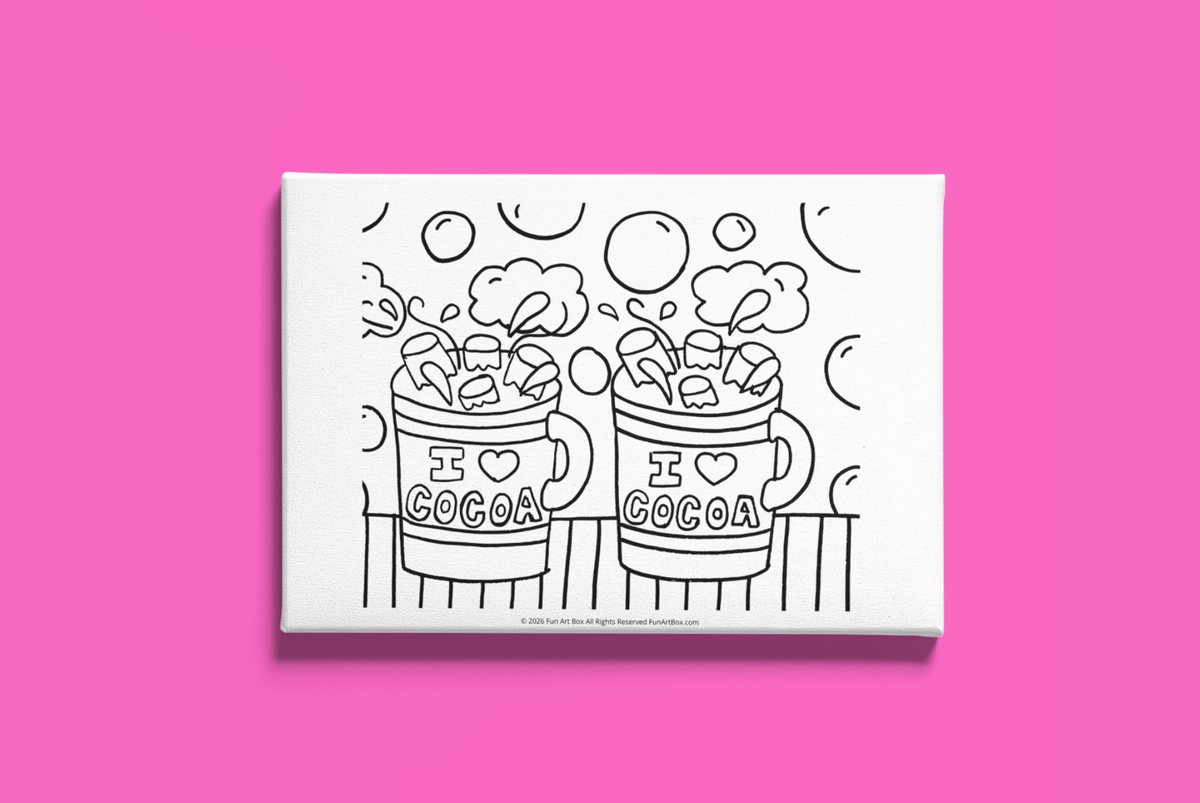 Valentine’s Day Pre-Printed Canvas