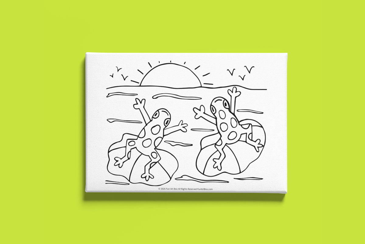 Leap Into Spring Pre-Printed Canvas