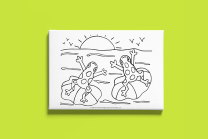 Leap Into Spring Pre-Printed Canvas