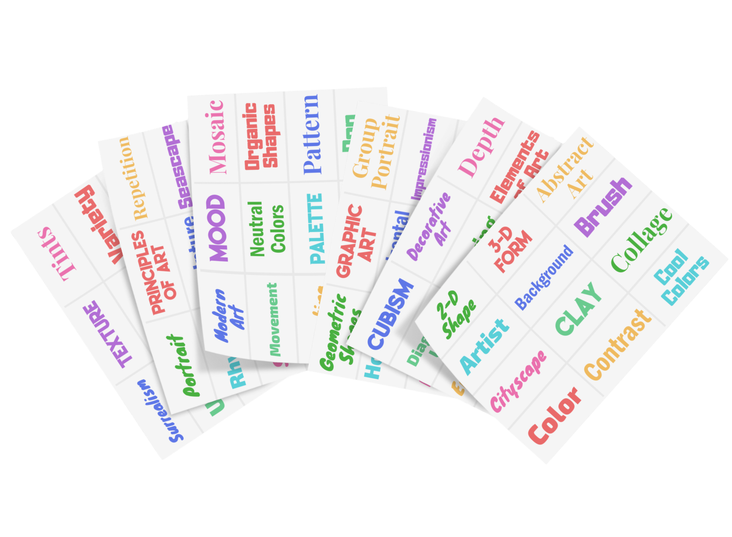 Art Word Wall Poster