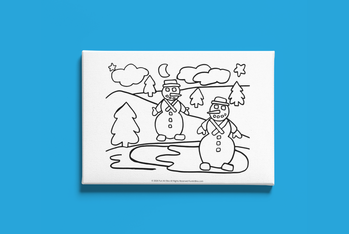 Winter Wonderland Pre-Printed Canvas