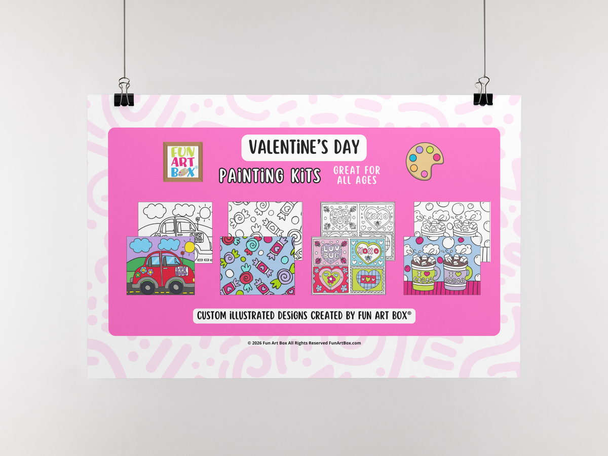Valentine’s Day Pre-Printed Canvas