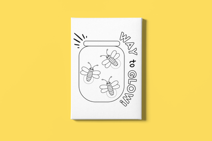 Summer Fun Pre-Printed Canvas