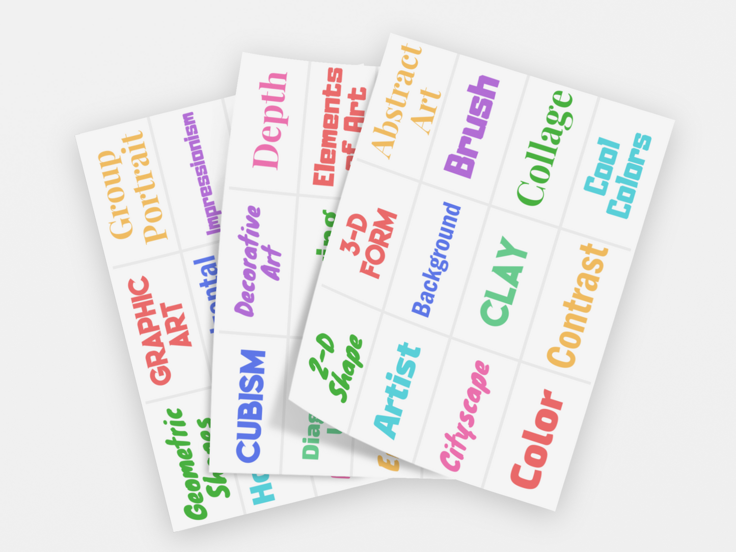 Art Word Wall Poster