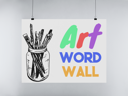Art Word Wall Poster