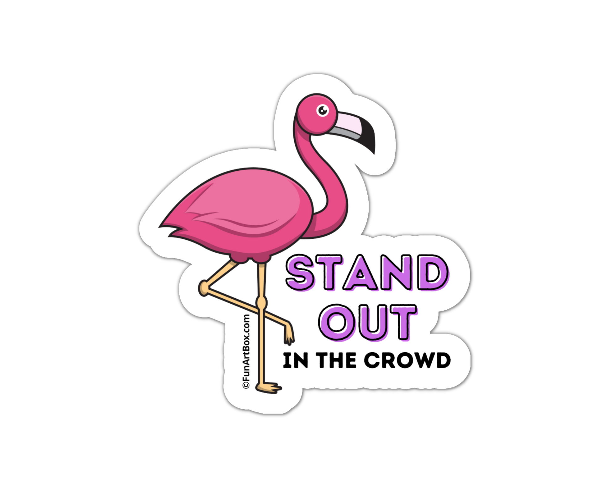 stand out in a crowd sticker